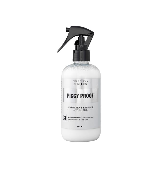 Piggy Proof Deep Clean Solution absorbent Fabrics and Suede