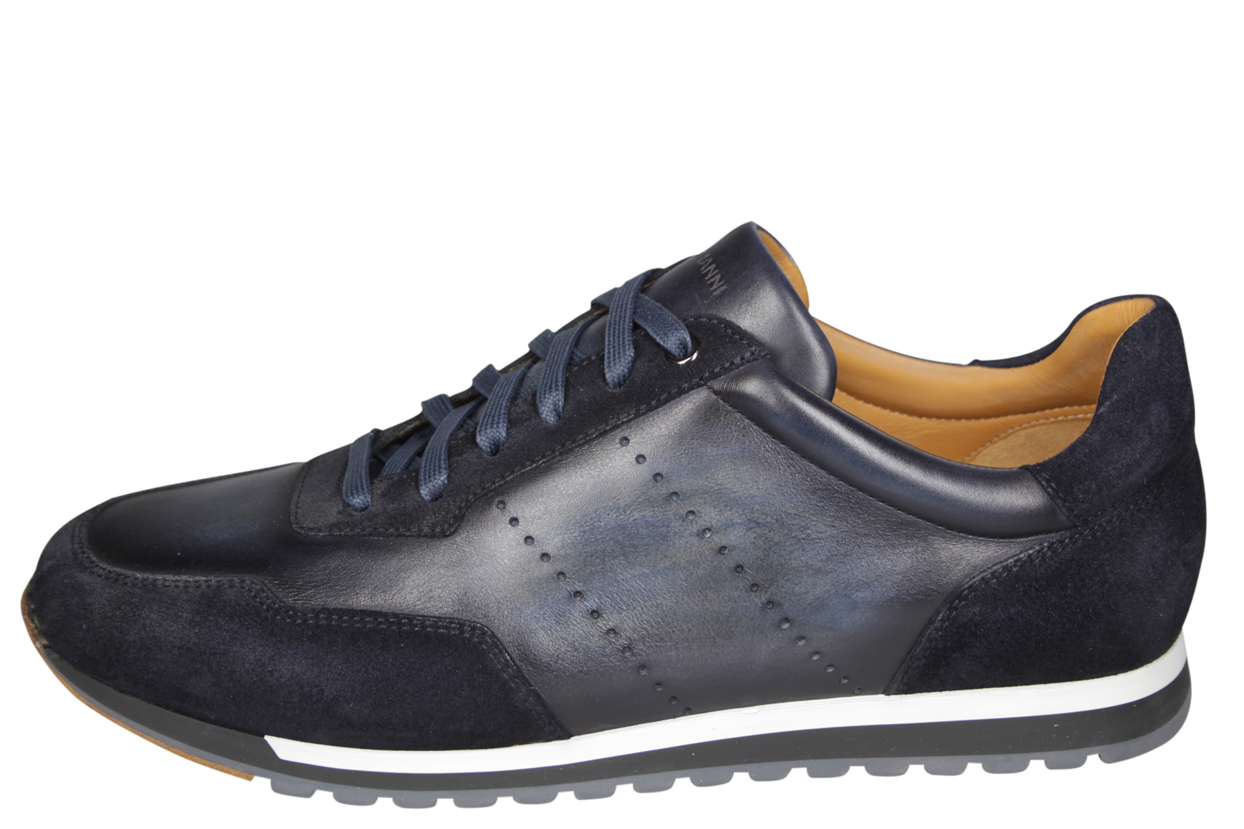 Magnanni 24445 Blauwe Sneaker Wijdeman Heren Schoenen