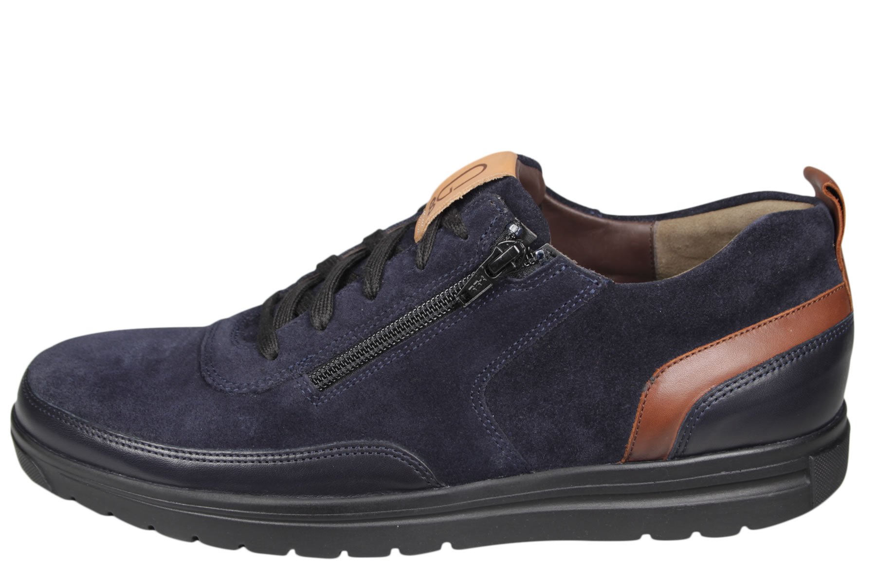 Gijs 2085.9183 Wijdte K Blauwe Sneaker Wijdeman Heren Comfortschoenen