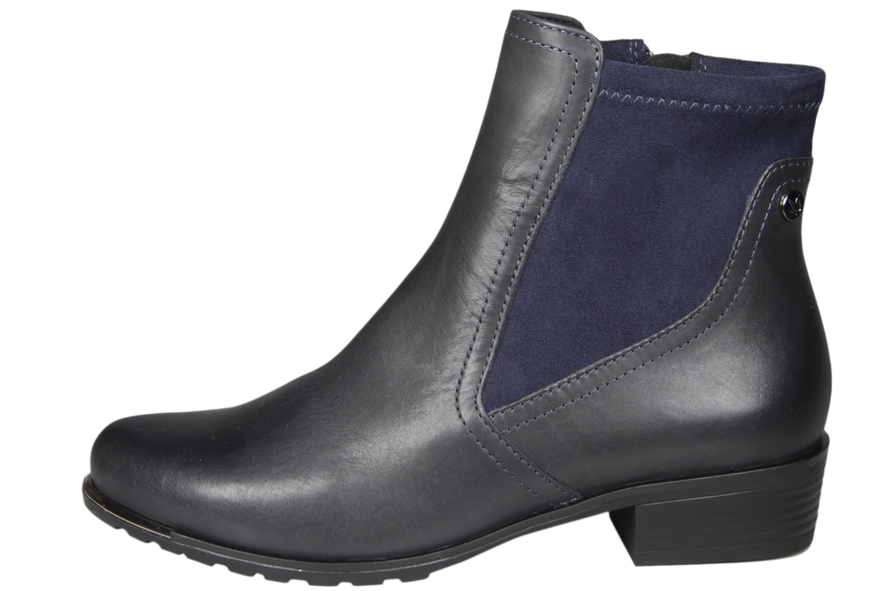 CAPRICE Stivaletti Donna 9-25307-43, Colore Nero, Tacco A Blocco 3,2 Cm, Larghezza G, Materiale Interno Sintetico, Suola In Tessuto
