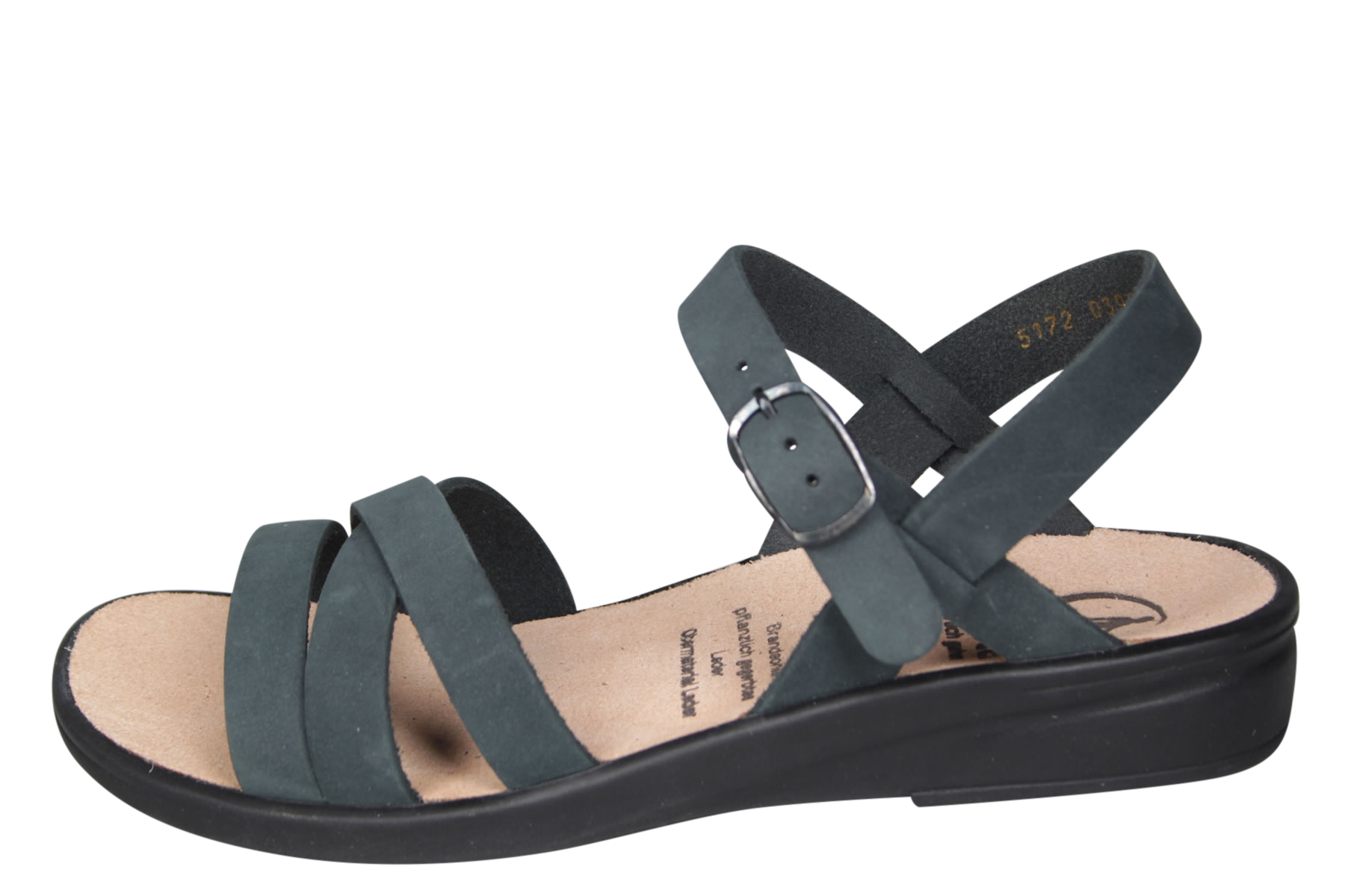 Ganter 202812 Sonnica Blauwe Sandaal Wijdeman Dames Comfortschoenen