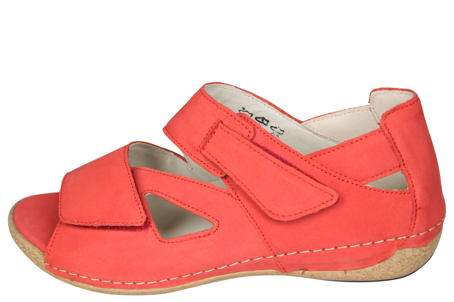 Waldlaufer 342025 Heliett Rode Sandaal | Wijdeman Dames Comfortschoenen