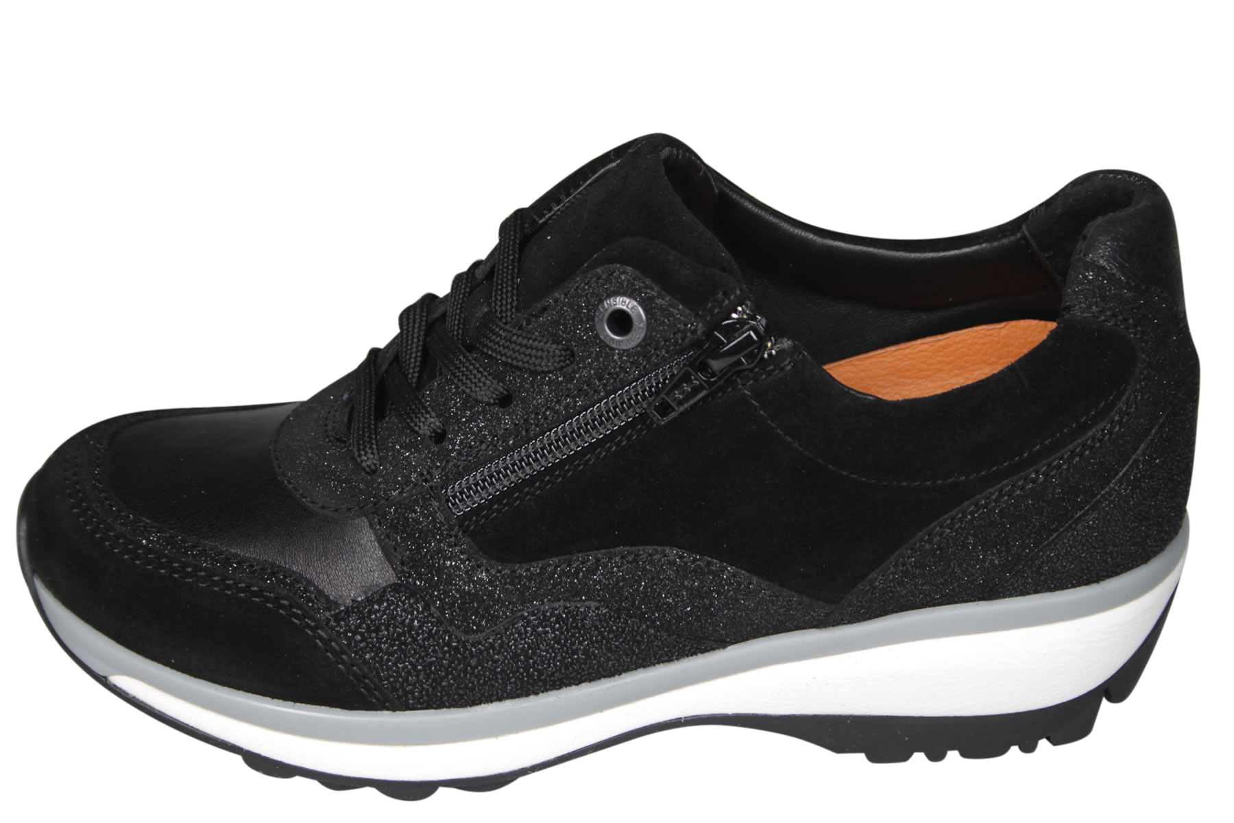 Xsensible Stretchwalker 1.0 30114 Ilona Zwarte Sneaker | Wijdeman