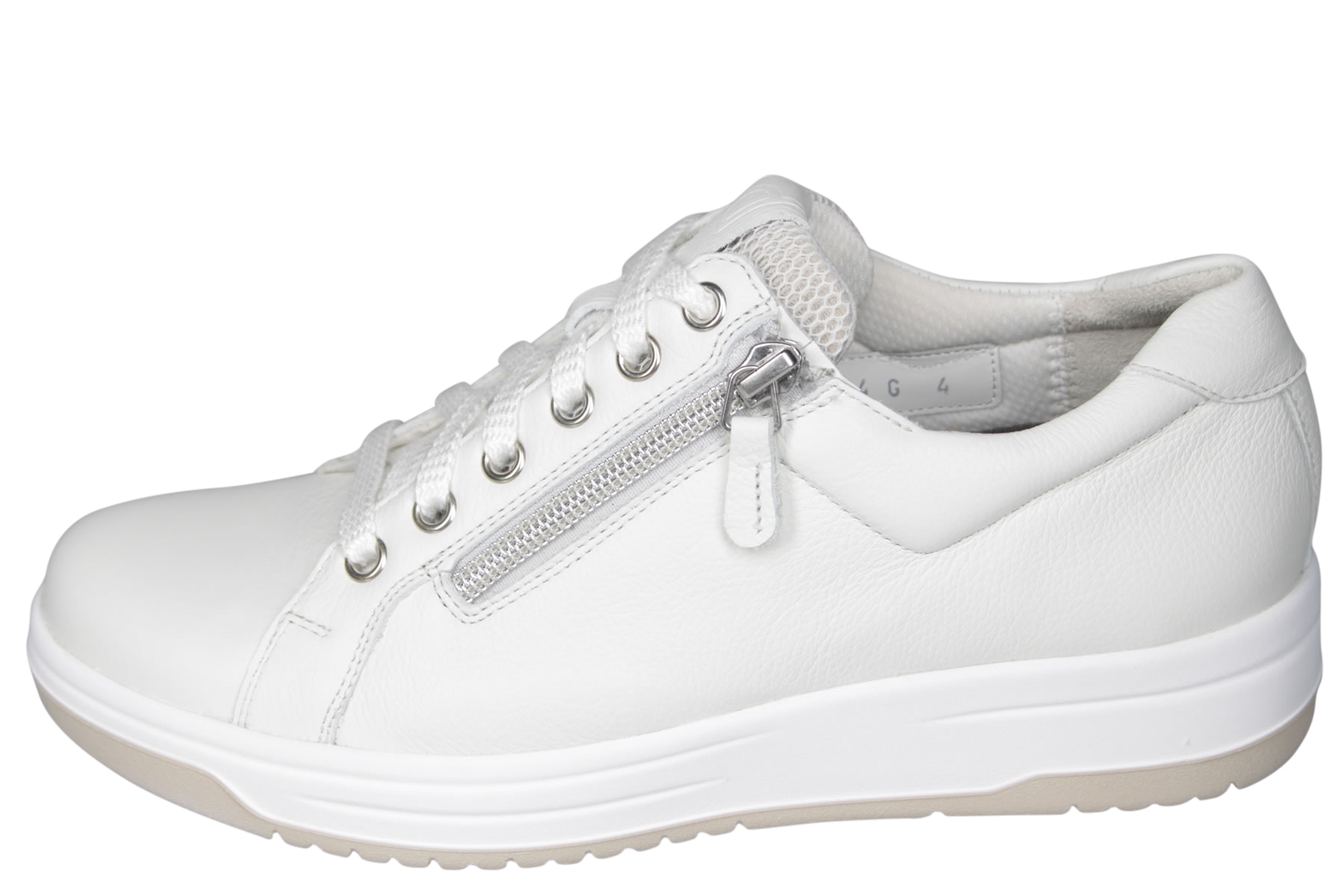 Comfort Schoenen G Wijdte Schoenen Durea Wijdte G Witte Sneaker
