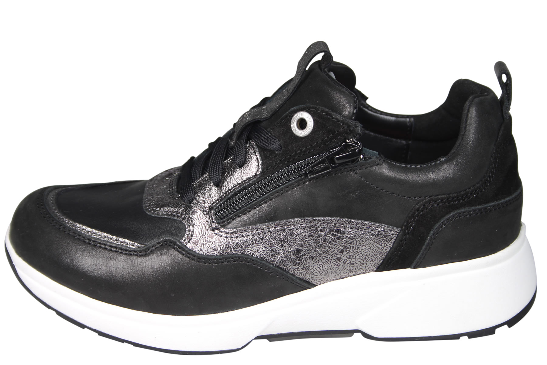 【メル11883④】 Xsensible Stretchwalker 2.0 30215 Grenoble Zwarte Sneaker