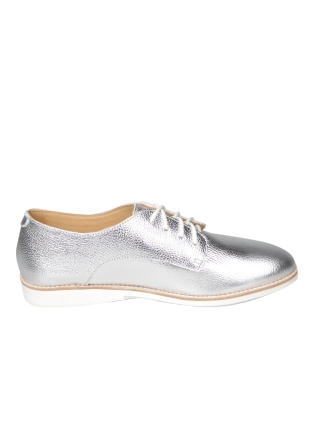 Rollie Rollie Derby Super Soft Zilveren Veterschoen