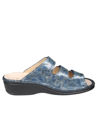 Finn Comfort Finn Comfort 2501 Pisa Blauwe Slipper