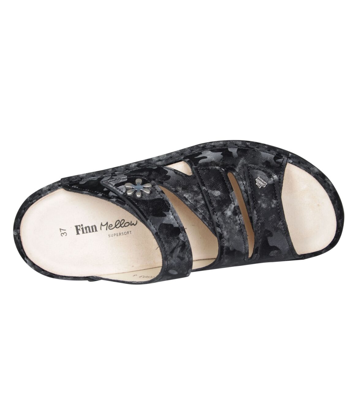 Finn Comfort 2640 Grenada Zwarte Slipper Wijdeman Dames Schoenen