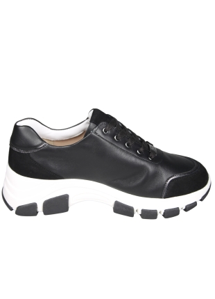 Hassia Hassia 301450 Lissabon Zwarte Sneaker