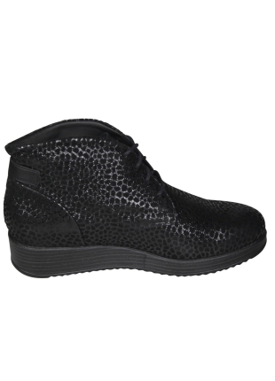 Durea Durea 9824.1816 Wijdte K Zwarte Veterboot