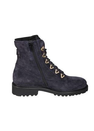 Durea Durea 9838.2282 Wijdte G Blauwe Veterboot