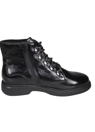 Durea Durea 9843.2345 Wijdte K Zwarte Veterboot